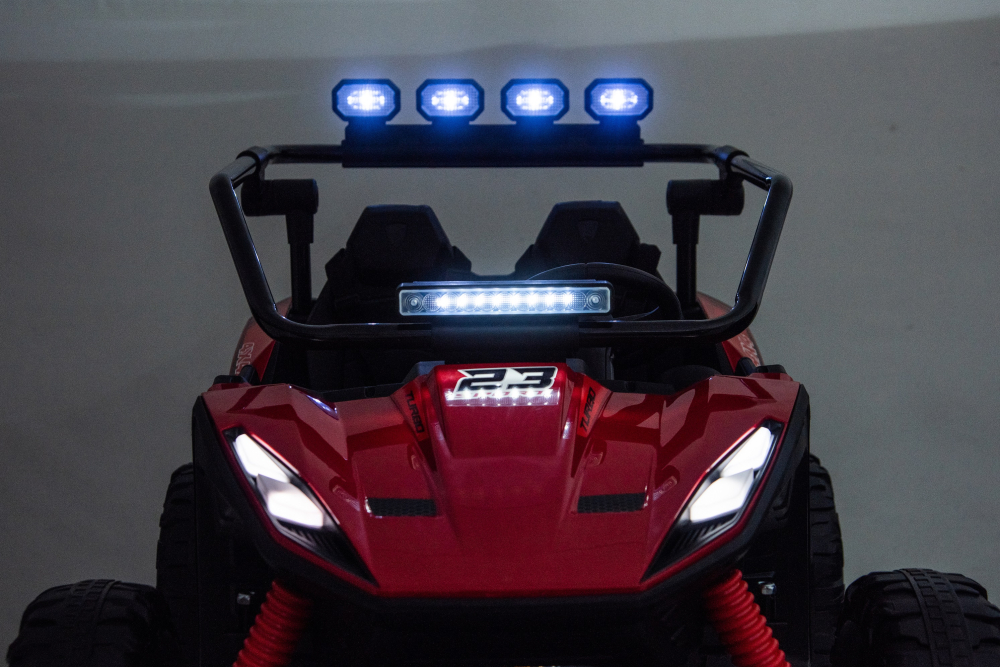 UTV electric pentru 2 copii Kinderauto Vector Dune-Buggy 220W 12V, premium Rosu [9]
