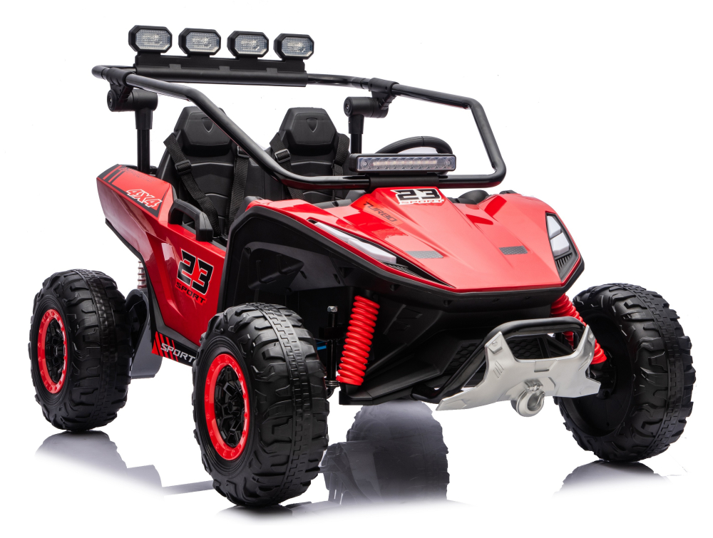 UTV electric pentru 2 copii Kinderauto Vector Dune-Buggy 300W 24V, premium Rosu [7]
