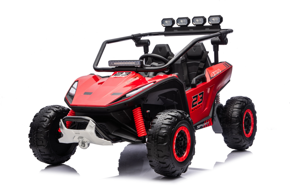 UTV electric pentru 2 copii Kinderauto Vector Dune-Buggy 300W 24V, premium Rosu [5]