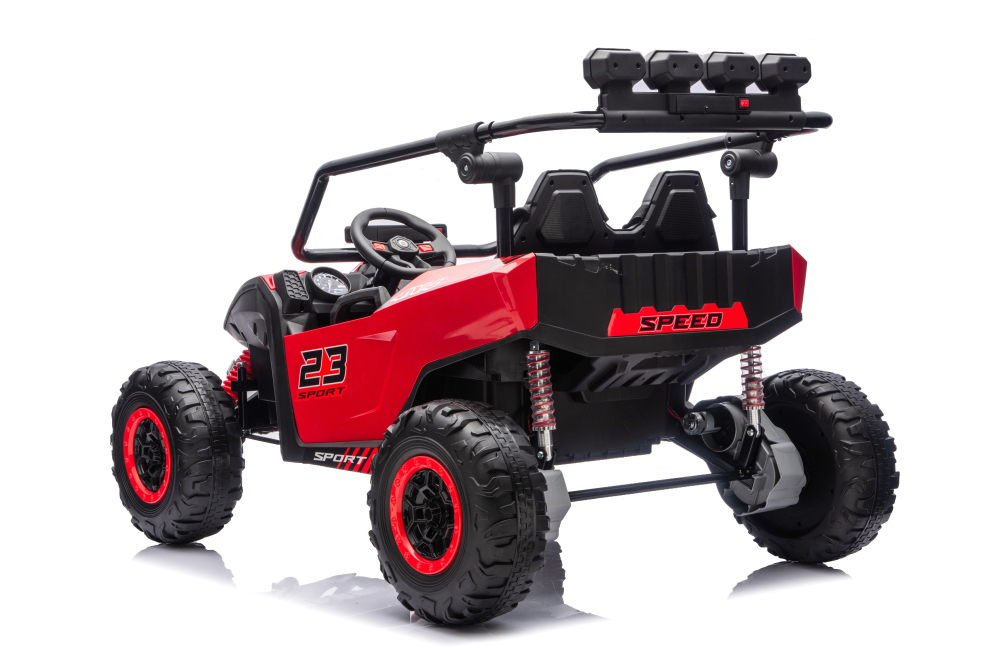 UTV electric pentru 2 copii Kinderauto Vector Dune-Buggy 300W 24V, premium Rosu [6]