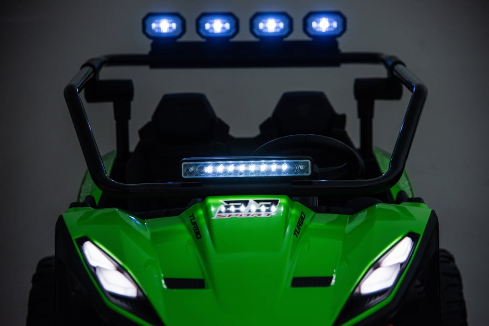 UTV electric pentru 2 copii Kinderauto Vector Dune-Buggy 300W 24V, premium Verde [10]