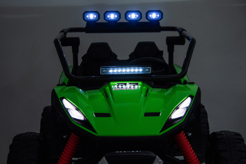 UTV electric pentru 2 copii Kinderauto Vector Dune-Buggy 300W 24V, premium Verde [9]