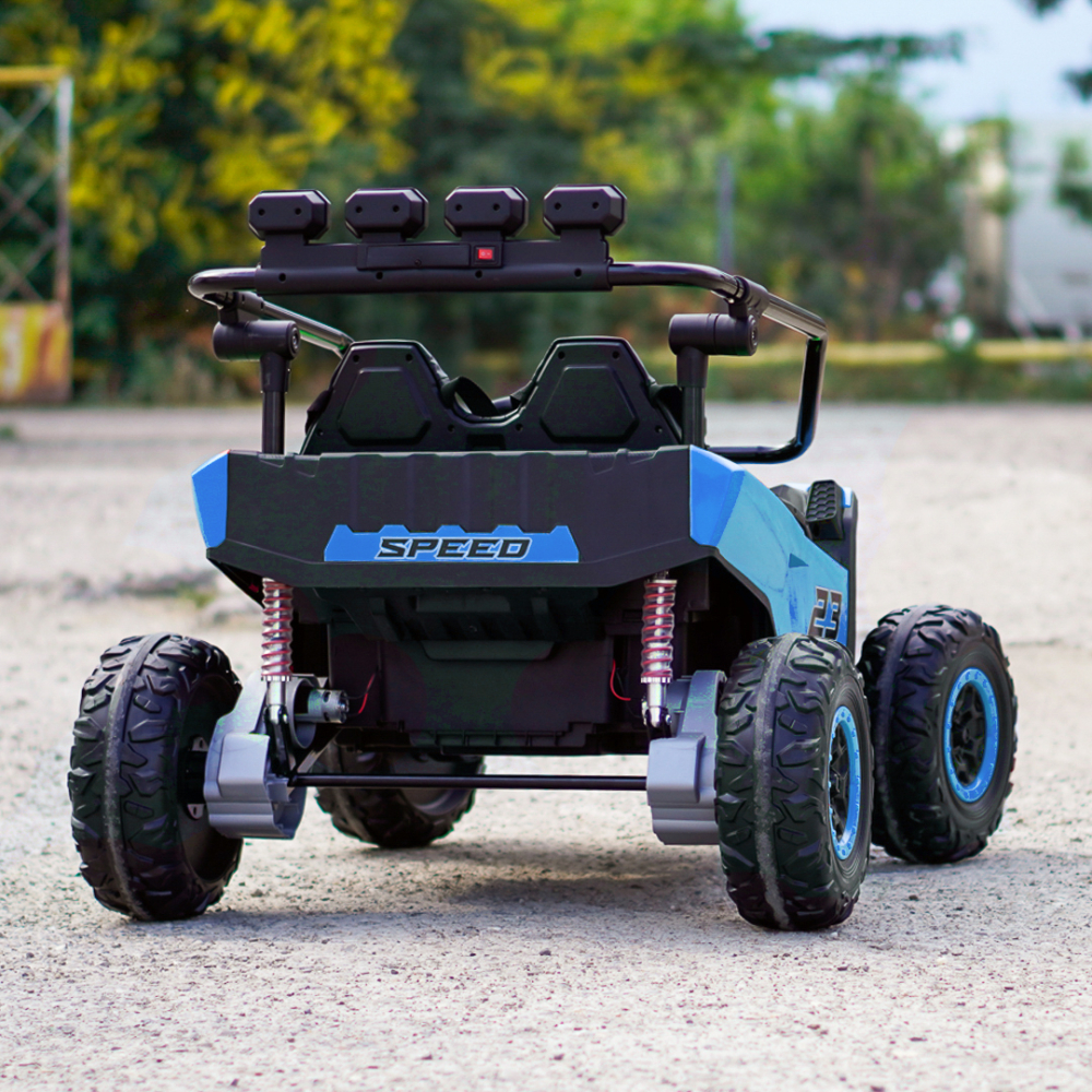UTV electric pentru 2 copii Kinderauto Vector V2 Dune-Buggy, 220W, 12V, roti moi, scaun tapitat, echipat premium [7]