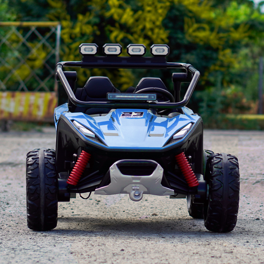 UTV electric pentru 2 copii Kinderauto Vector V2 Dune-Buggy, 220W, 12V, roti moi, scaun tapitat, echipat premium [2]