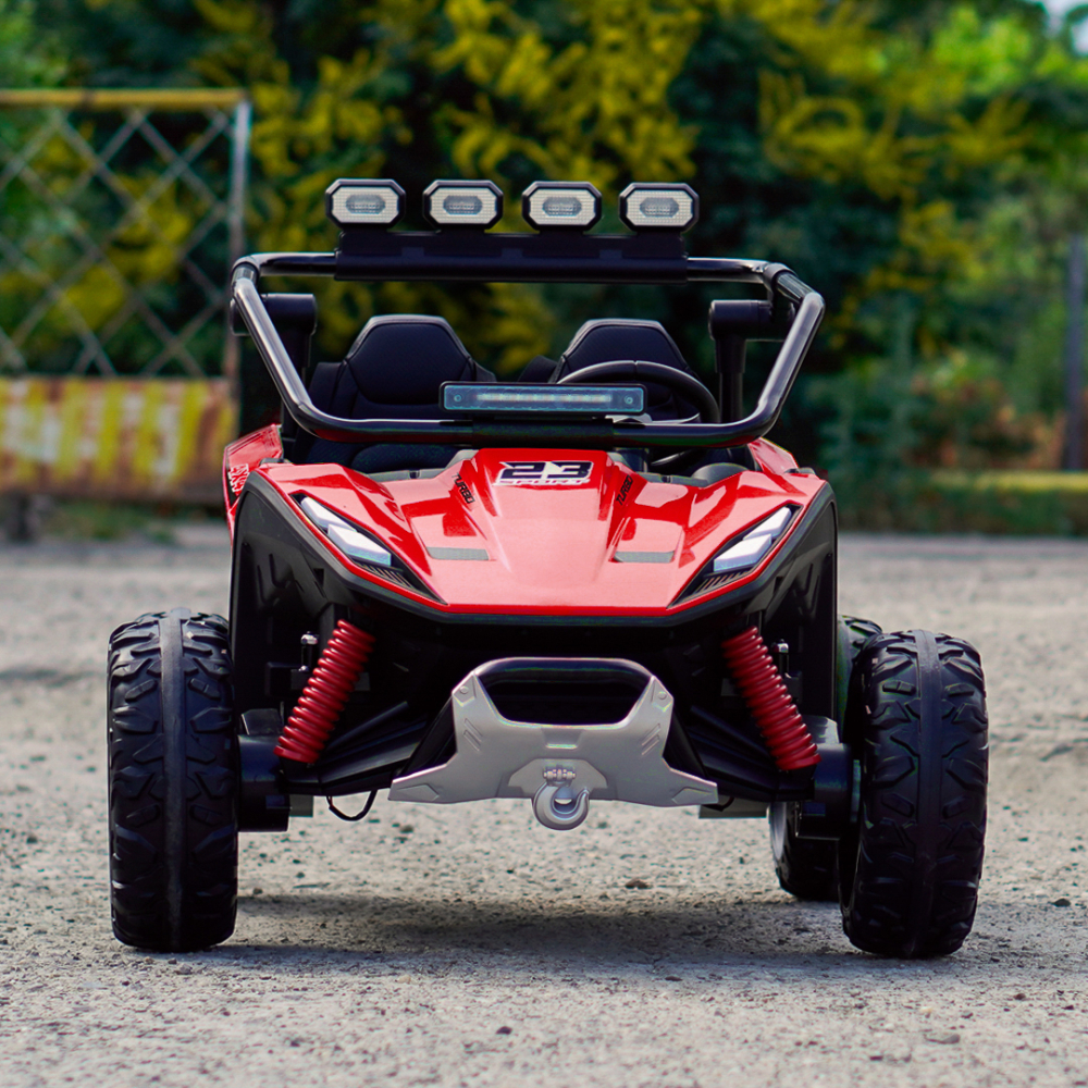 UTV electric pentru 2 copii Kinderauto Vector V2 Dune-Buggy, 220W, 12V, roti moi, scaun tapitat, echipat premium [3]