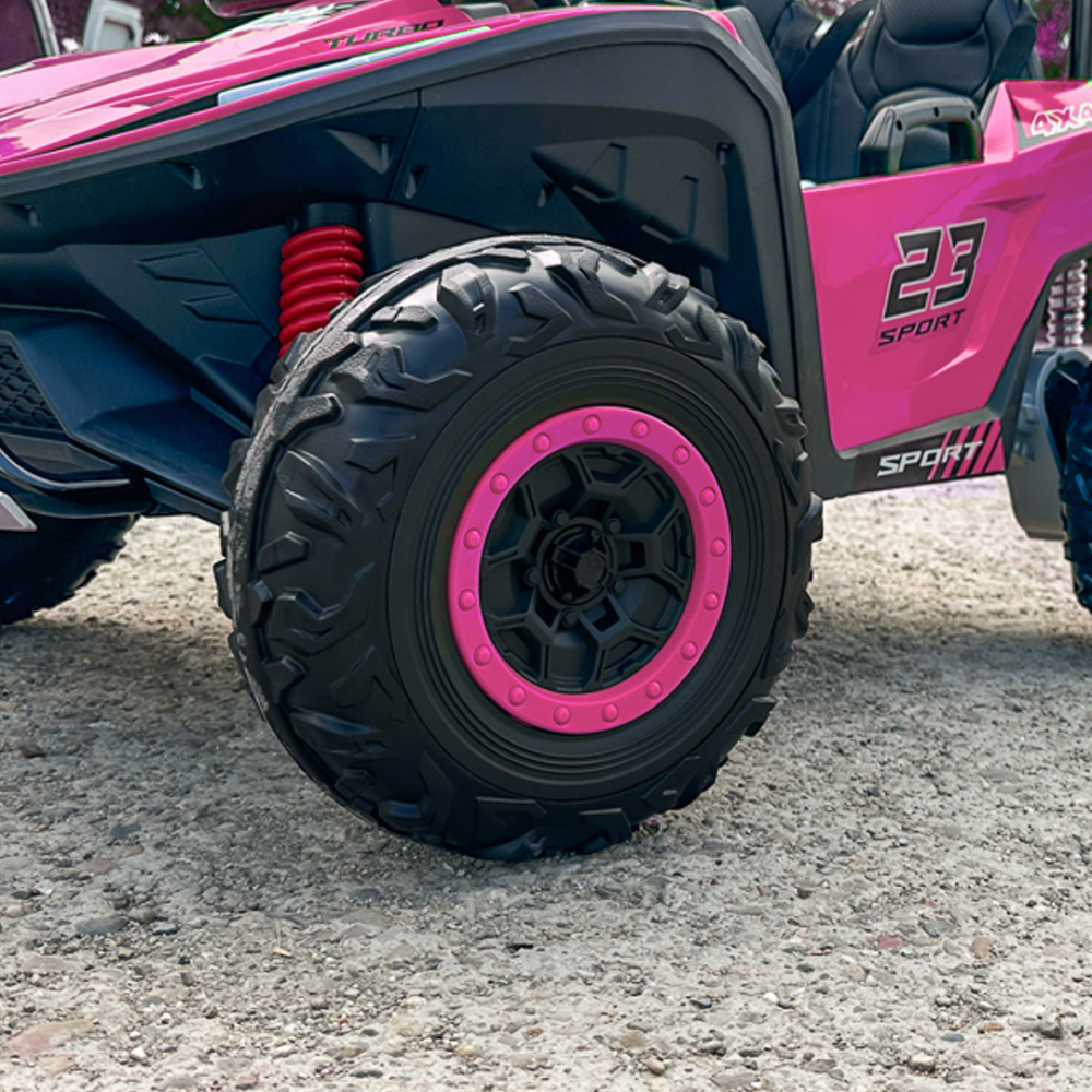 UTV electric pentru 2 copii Kinderauto Vector V2 Dune-Buggy, 220W, 12V, roti moi, scaun tapitat, echipat premium [11]