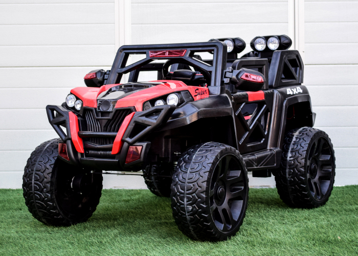 UTV electric copii cu 2 locuri, 4x4, echipare Premium, rosu [3]