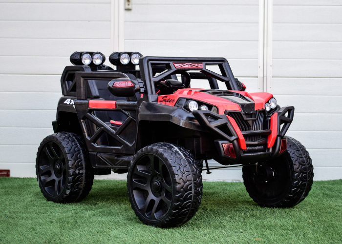UTV electric copii cu 2 locuri, 4x4, echipare Premium, rosu [4]