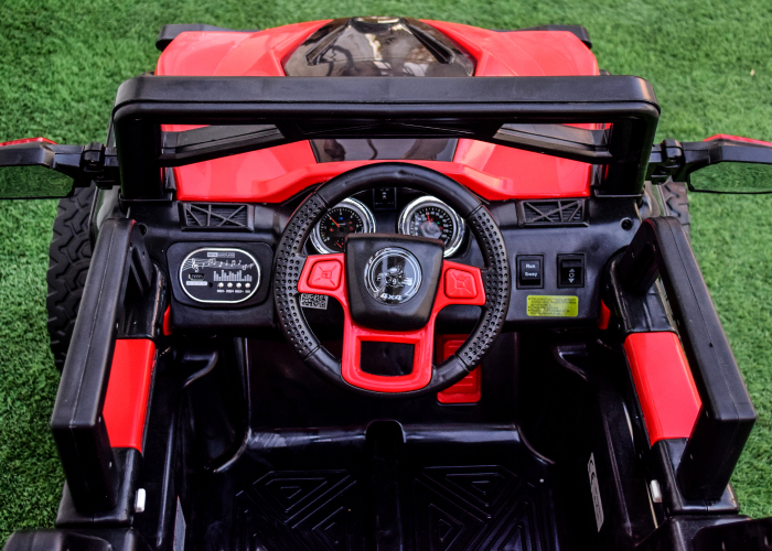 UTV electric copii cu 2 locuri, 4x4, echipare Premium, rosu [12]