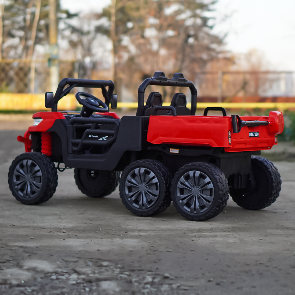 UTV electric pentru 2 copii Kinderauto X-Force 300W 24V premium, culoare rosie [8]