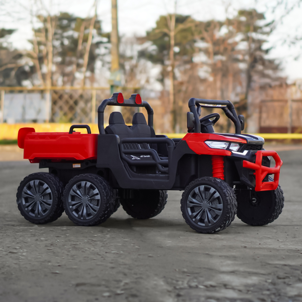 UTV electric pentru 2 copii Kinderauto X-Force 300W 24V premium, culoare rosie [13]