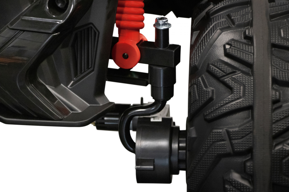 UTV electric cu 2 locuri Kinderauto Monster, tractiune 4x4, 300W, 24V, roti moi EVA, negru [5]