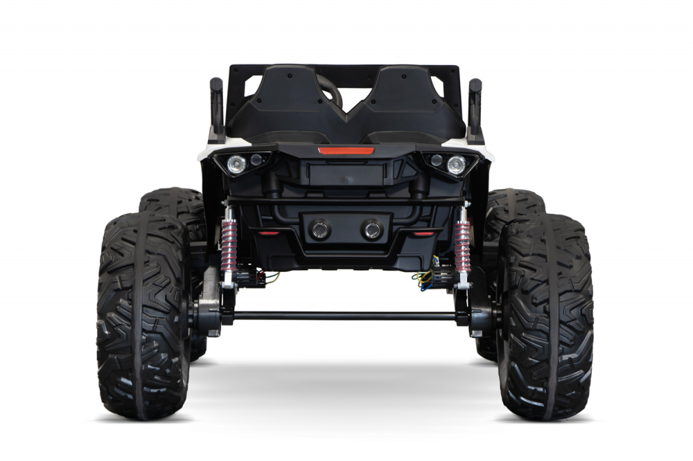 UTV electric pentru 2 copii, Kinderauto Monster 4x4, 300W, 24V, ROTI MOI, culoare alba [6]