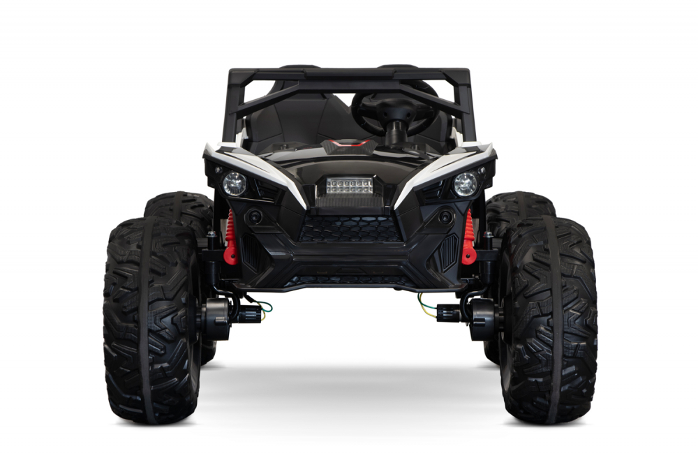 UTV electric pentru 2 copii, Kinderauto Monster 4x4, 300W, 24V, ROTI MOI, culoare alba [5]