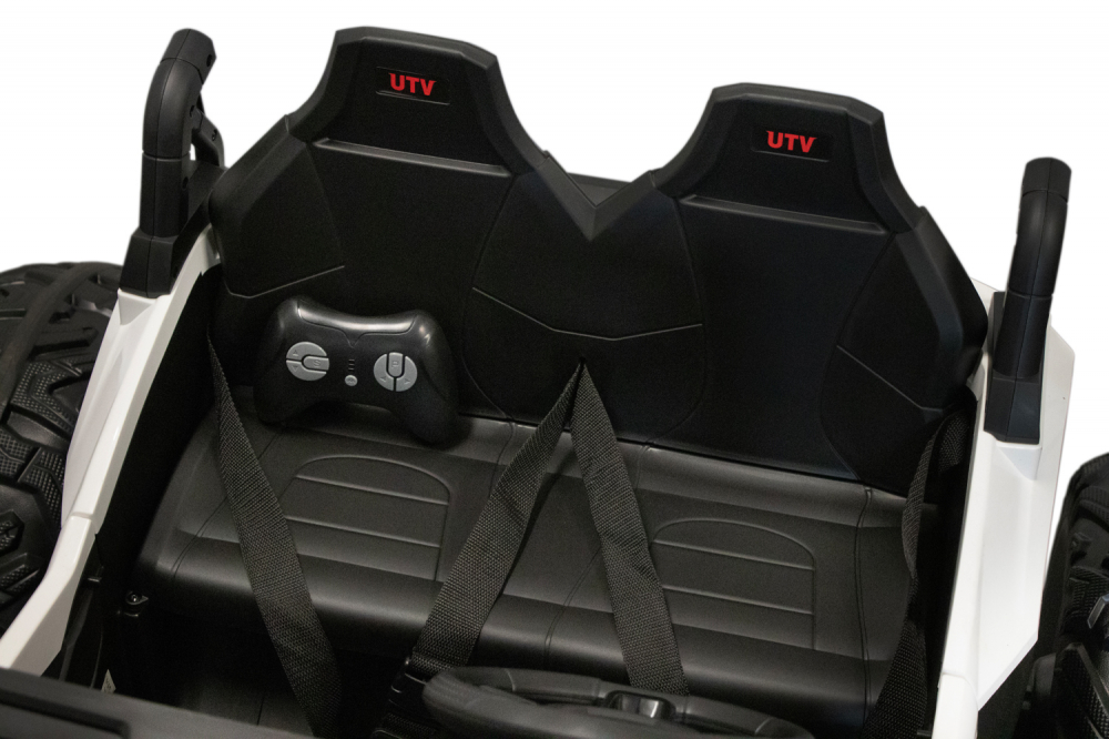 UTV electric cu 2 locuri Kinderauto Monster, tractiune 4x4, 300W, 24V, roti moi EVA, negru [3]