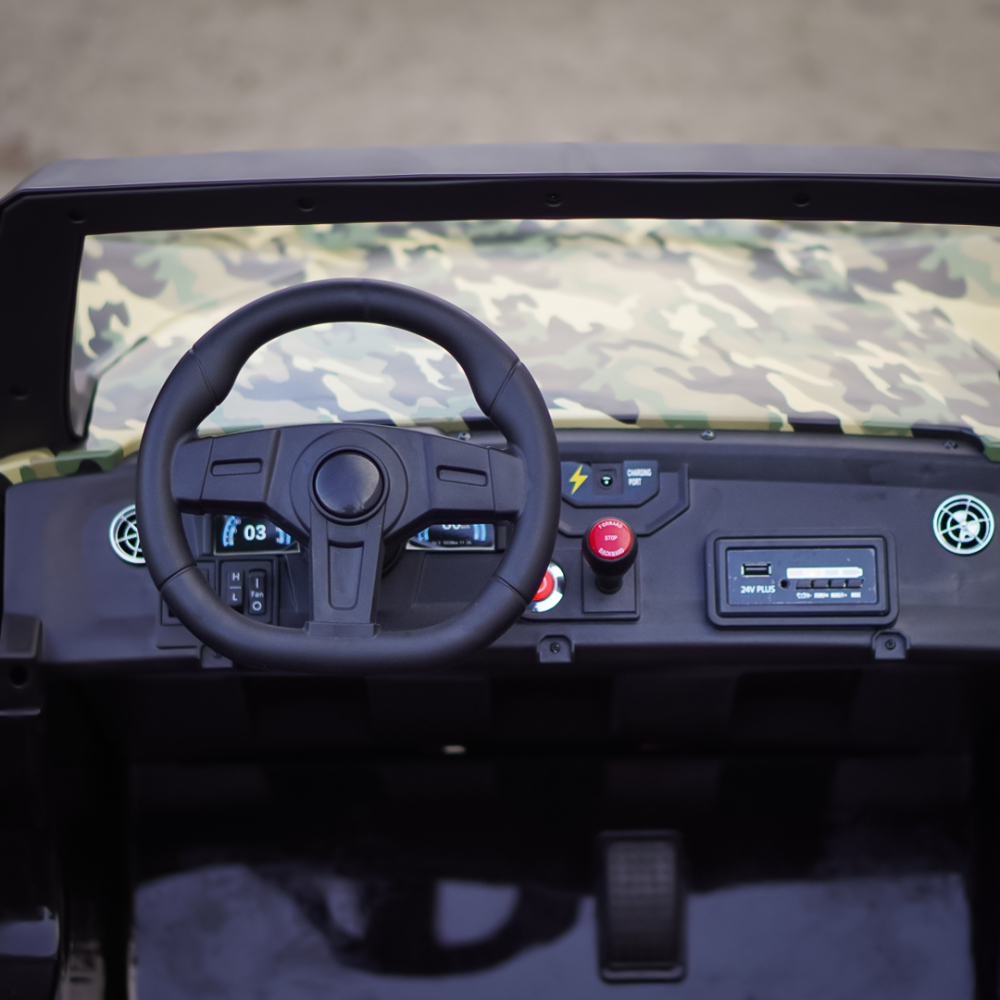 UTV electric pentru copii BJX1928, 400W, 24V, camuflaj print [14]