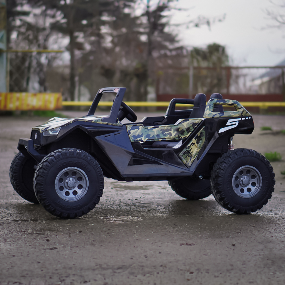 UTV electric pentru copii BJX1928, 400W, 24V, camuflaj print [5]