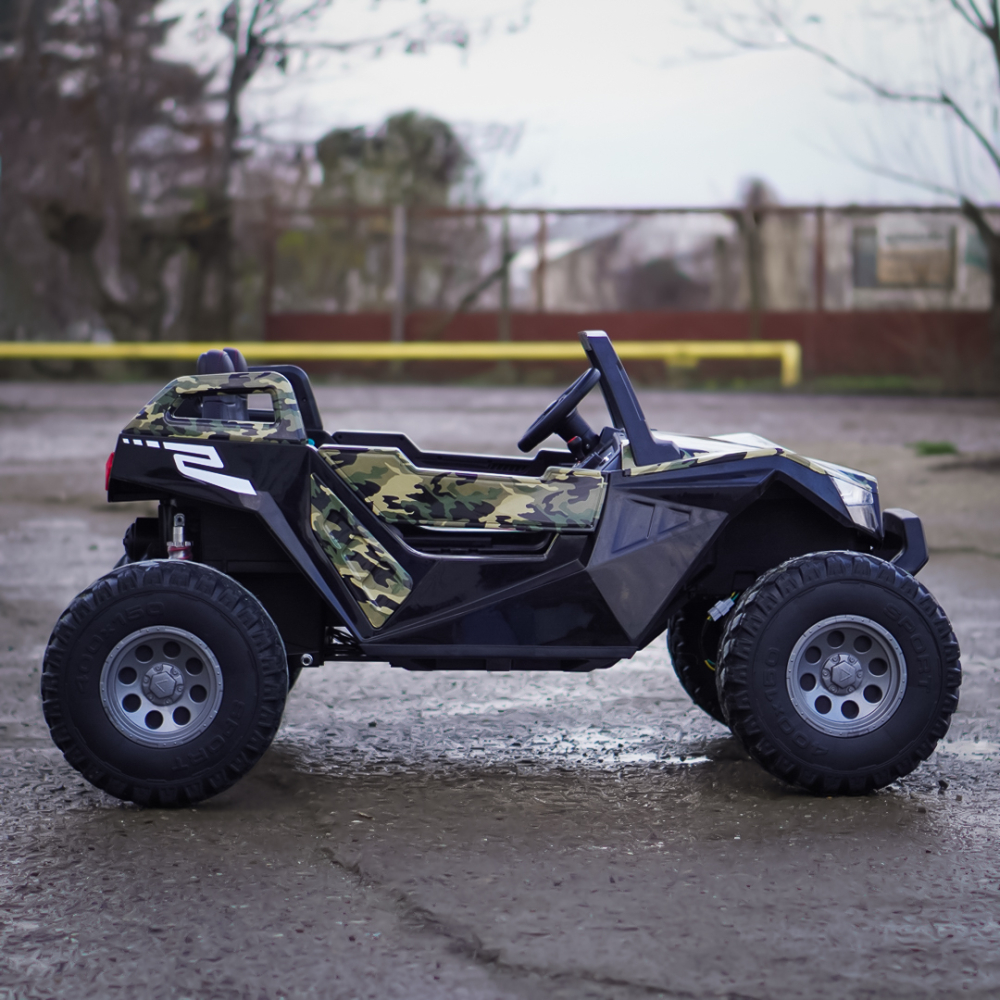 UTV electric pentru copii BJX1928, 400W, 24V, camuflaj print [9]