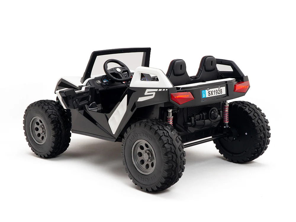 UTV electric pentru copii BJX1928, 500W, 24V, alb [6]