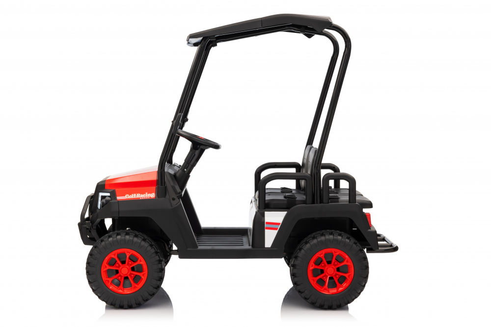 UTV electric pentru 4 copii, Kinderauto Golf-Kart 400W 24V 7Ah, cu roti moi, culoare rosie [2]