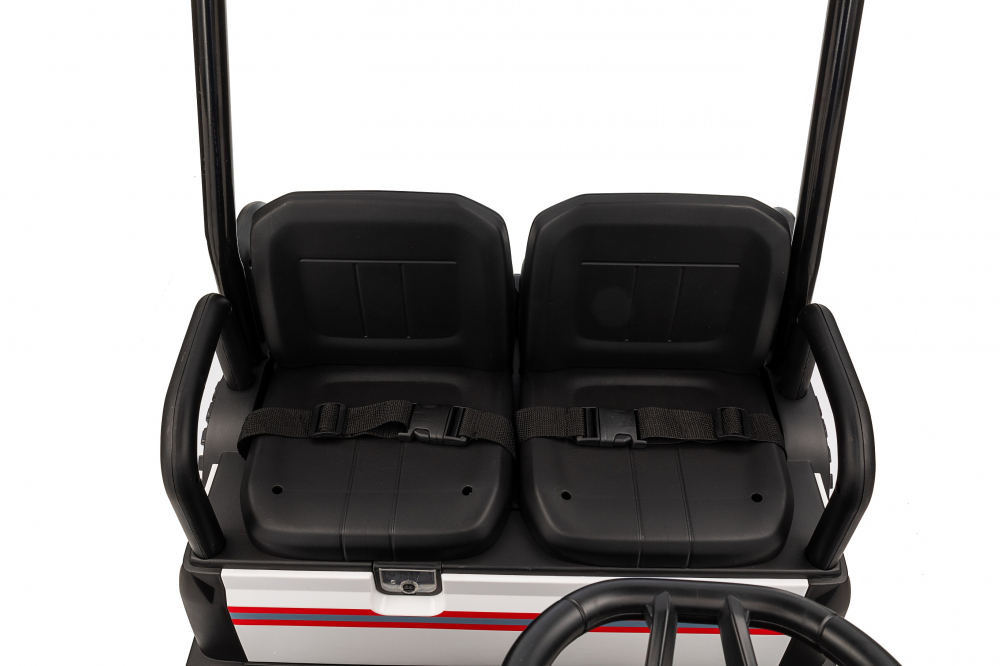 UTV electric pentru 4 copii, Kinderauto Golf-Kart 400W 24V 7Ah, cu roti moi, culoare rosie [13]