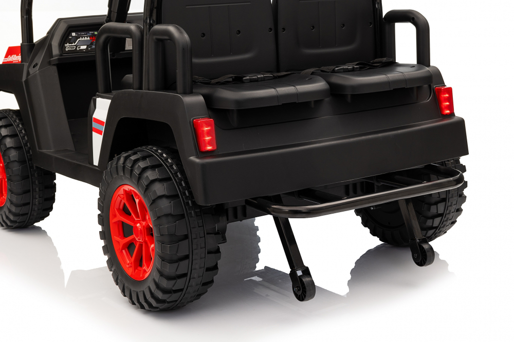 UTV electric pentru 4 copii, Kinderauto Golf-Kart 400W 24V 7Ah, cu roti moi, culoare rosie [9]