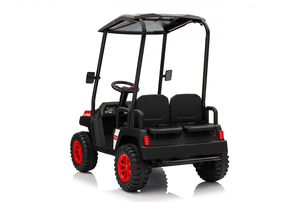 UTV electric pentru 4 copii, Kinderauto Golf-Kart 400W 24V 7Ah, cu roti moi, culoare rosie [4]
