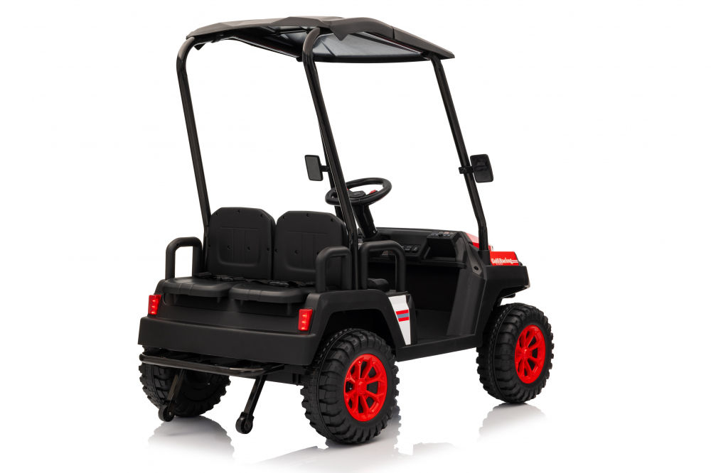 UTV electric pentru 4 copii, Kinderauto Golf-Kart 400W 24V 7Ah, cu roti moi, culoare rosie [7]