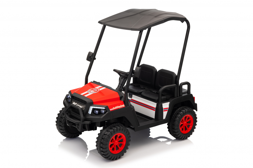 UTV electric pentru 4 copii, Kinderauto Golf-Kart 400W 24V 7Ah, cu roti moi, culoare rosie [6]