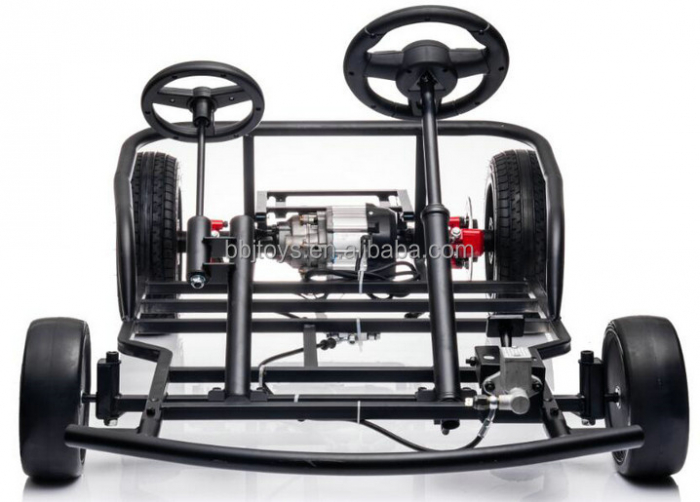 Kart electric pentru 2 copii, Kinderauto Speed7 600W 48V 14Ah, premium, culoare Albastra [4]