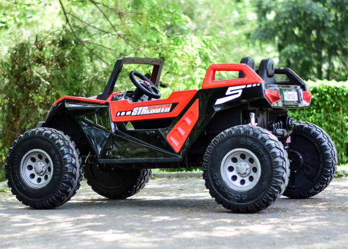 UTV electric pentru copii BJX1928, 400W, 24V, rosu [10]