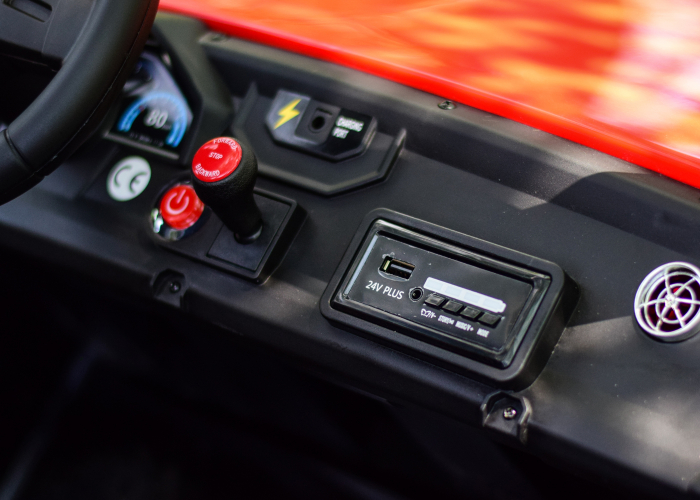 UTV electric pentru copii BJX1928, 400W, 24V, rosu [12]