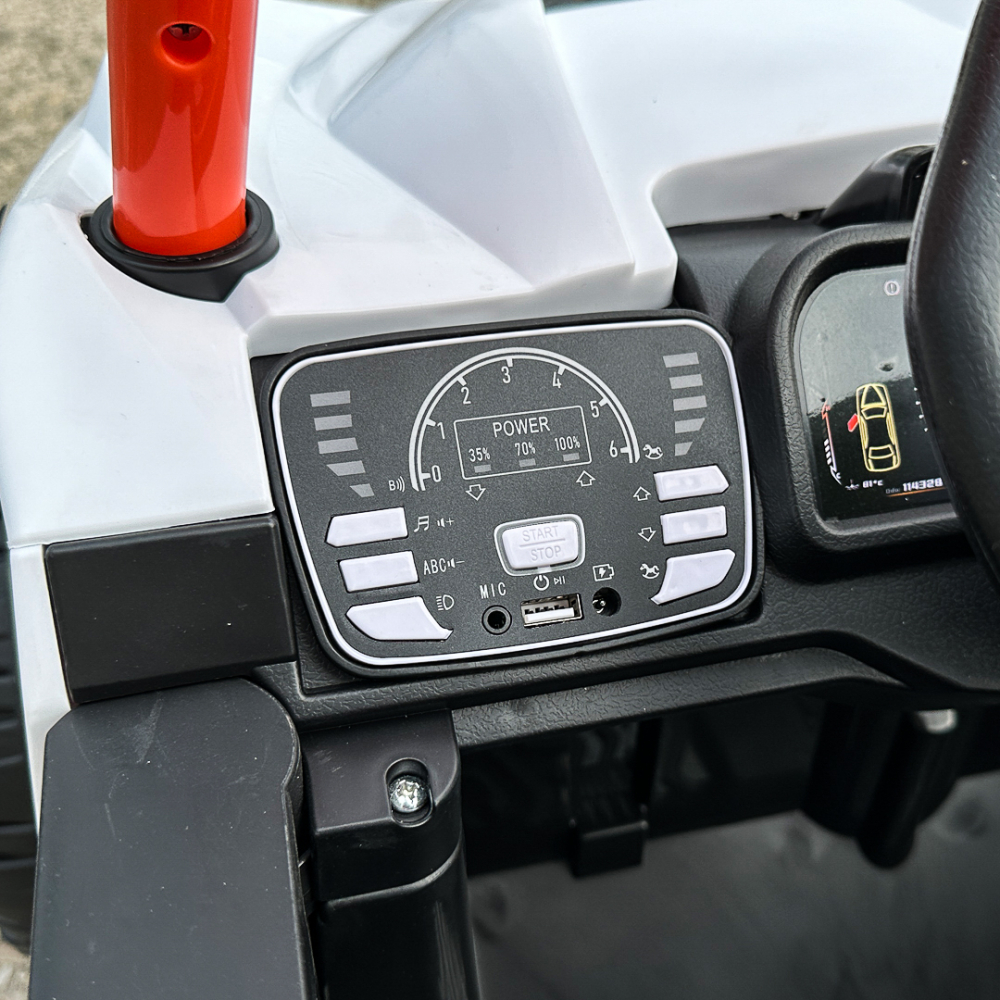 UTV electric pentru copii 2-5 ani, Kinderauto RSR galben [14]