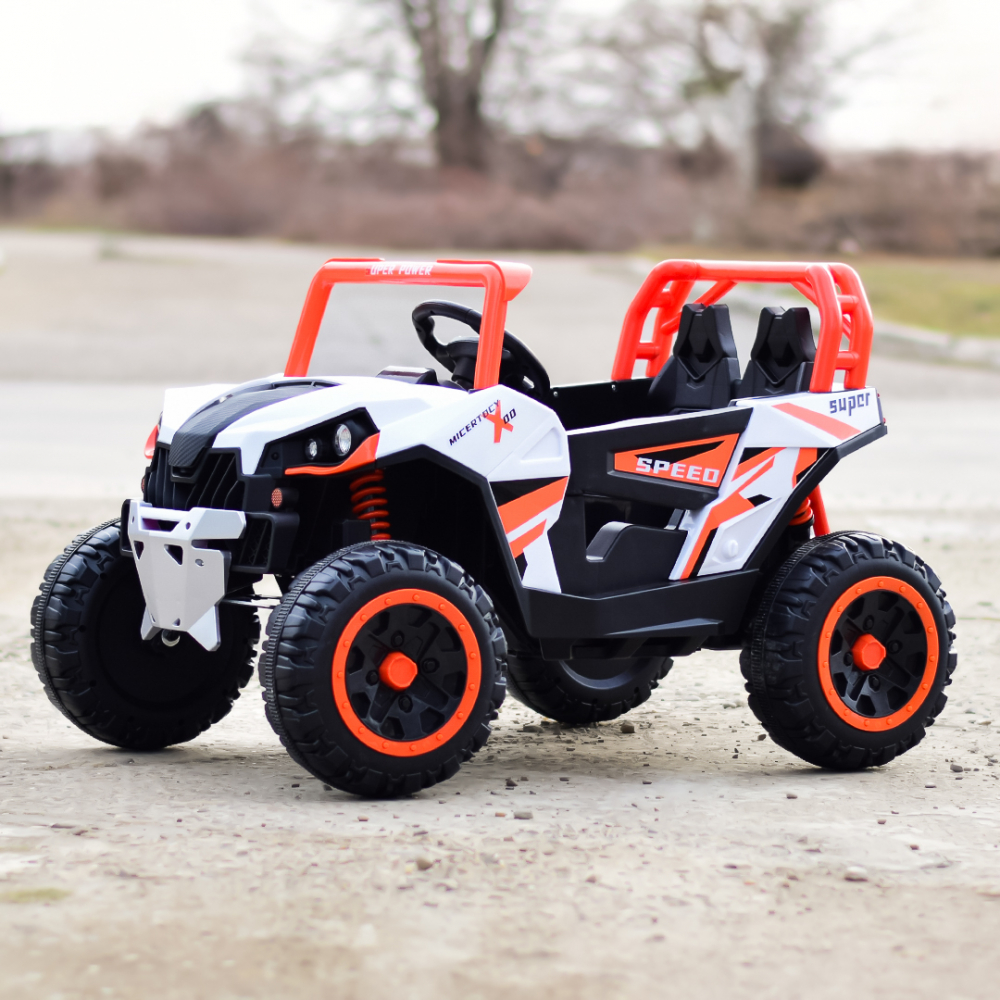 UTV electric pentru copii 2-5 ani, Kinderauto RSR galben [10]