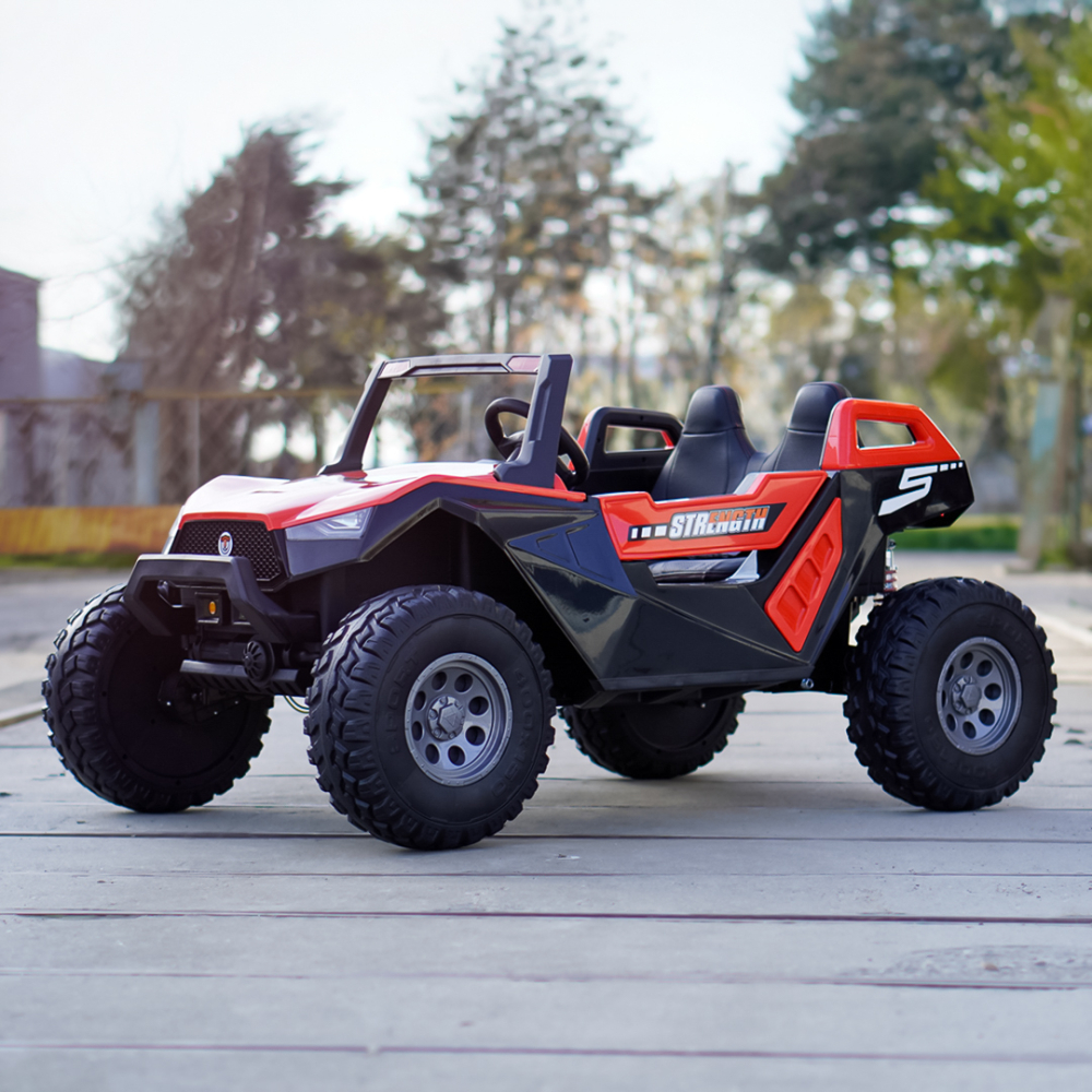 UTV electric pentru copii BJX1928, 300W, 24V, rosu [5]