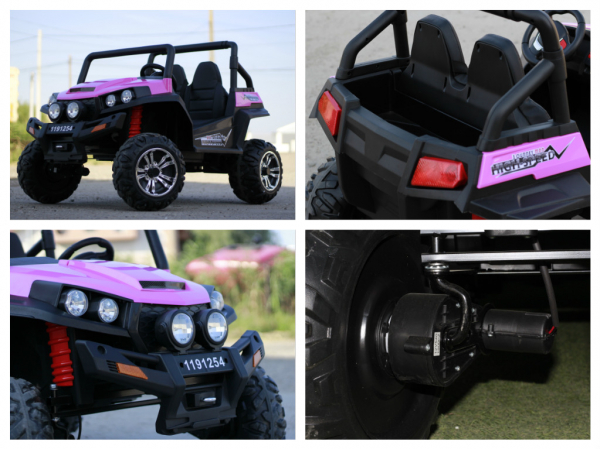 UTV electric Golf Kart pentru copii, roz, premium [8]
