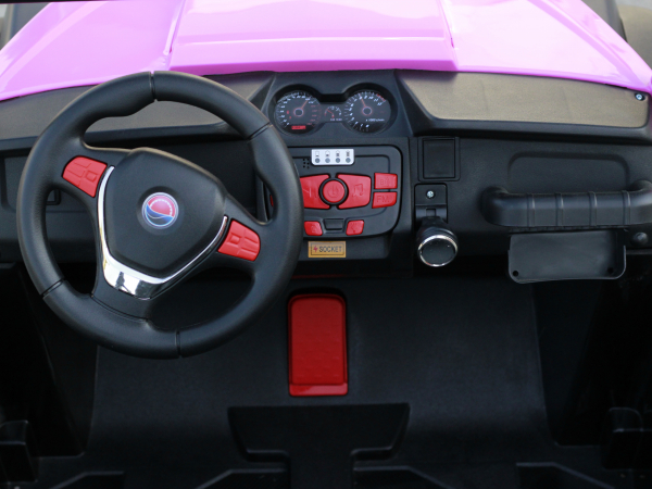 UTV electric Golf Kart pentru copii, roz, premium [5]