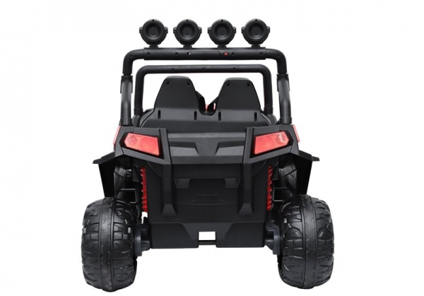 UTV electric pentru copii Golf-Kart S2588, 4 motoare, roti moi, scaun dublu tapitat 180W PREMIUM #Rosu [7]