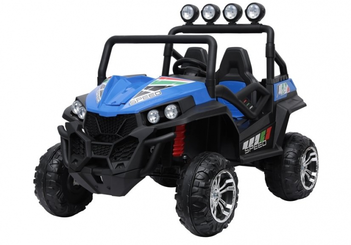 UTV electric pentru copii Golf-Kart S2588 180W PREMIUM #Albastru [3]