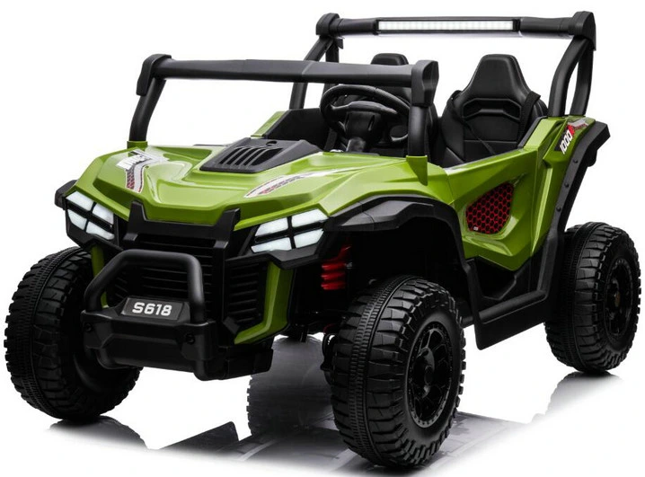 UTV electric pentru 2 copii Kinderauto Buggy-Truck 200W 12V, premium, culoare Army green [16]