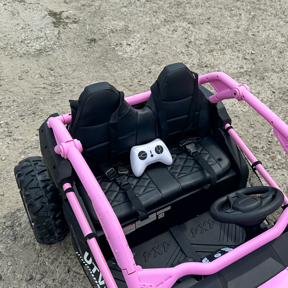 UTV electric pentru copii Kinderauto Dune-Buggy SPORT, 2 locuri, 800W, roz [14]