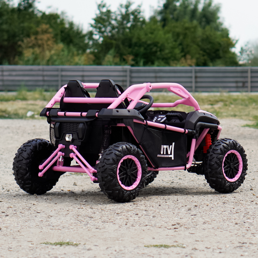 UTV electric pentru copii Kinderauto Dune-Buggy SPORT, 2 locuri, 800W, roz [6]