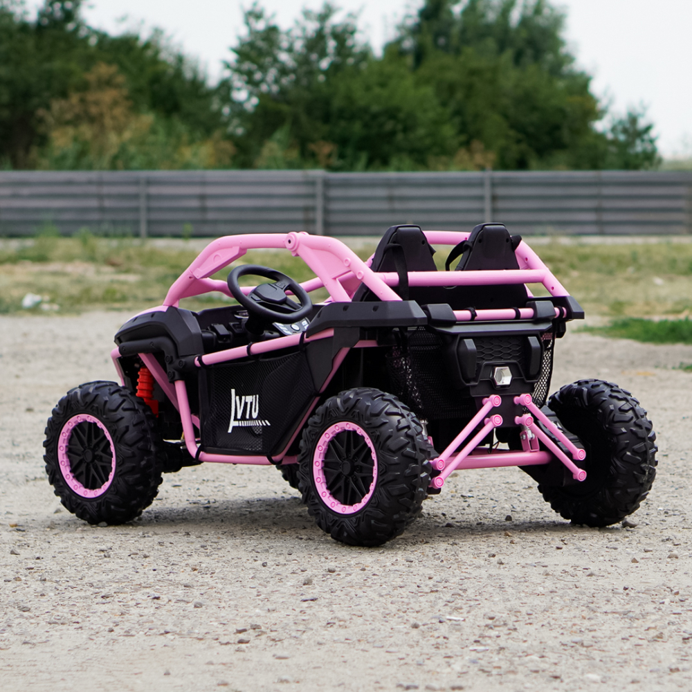 UTV electric pentru copii Kinderauto Dune-Buggy SPORT, 2 locuri, 800W, roz [8]