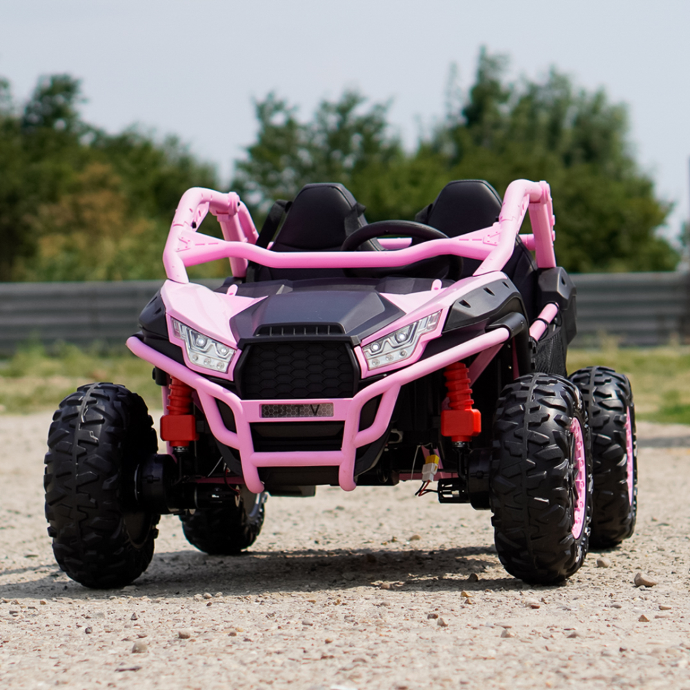 UTV electric pentru copii Kinderauto Dune-Buggy SPORT, 2 locuri, 800W, roz [2]