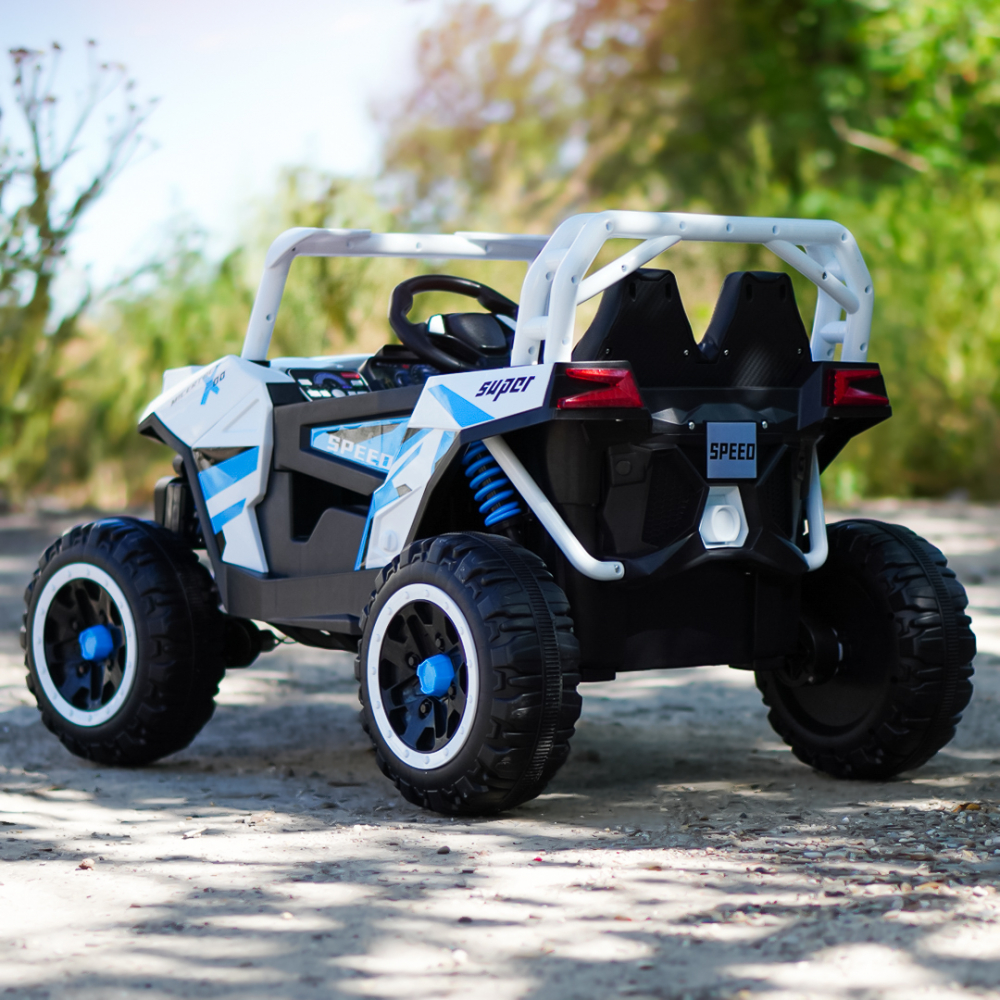 UTV electric pentru copii, Kinderauto RSR, alb [6]