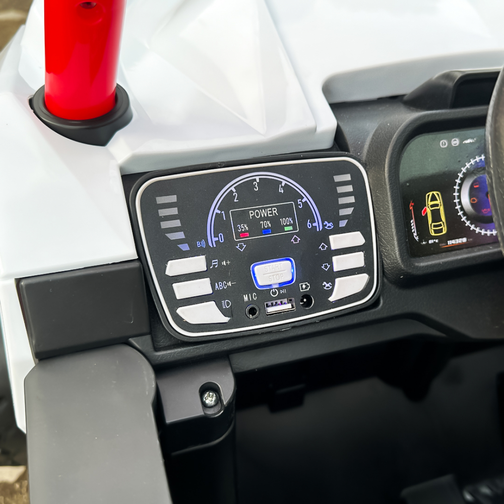 UTV electric pentru copii, Kinderauto RSR rosu cu alb [17]