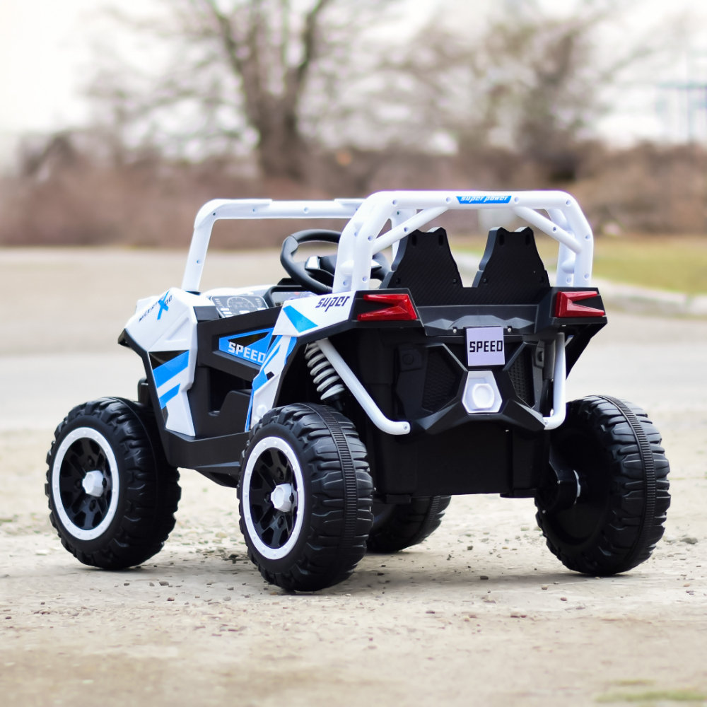 UTV electric pentru copii, Kinderauto RSR, alb [8]