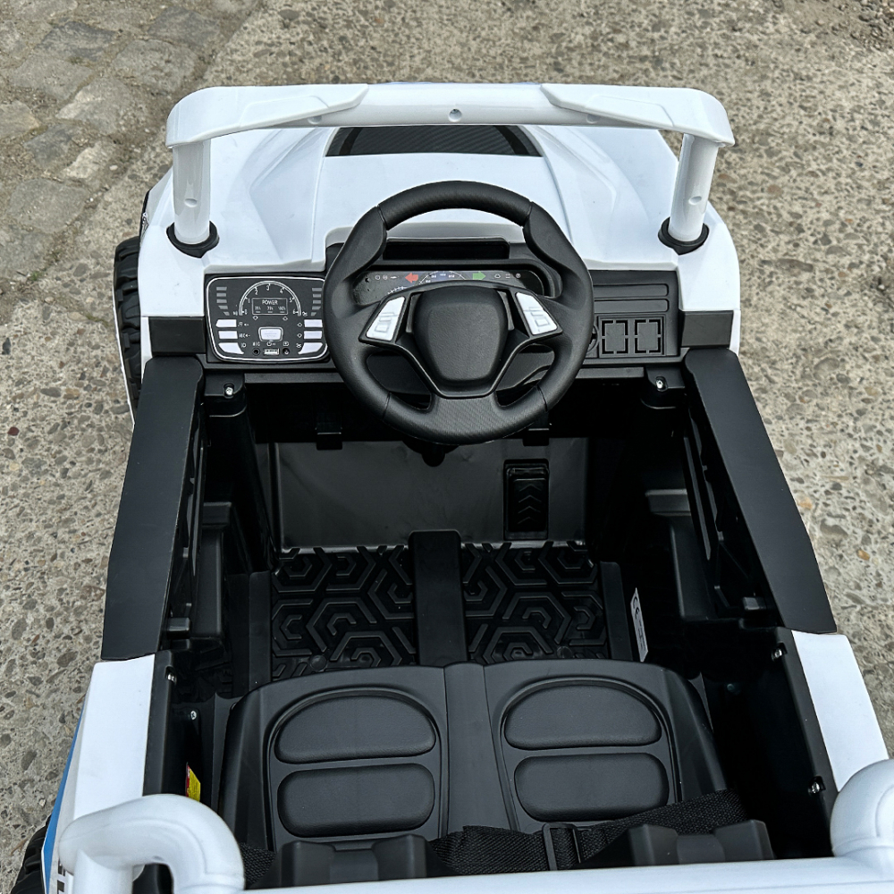 UTV electric pentru copii, Kinderauto RSR, alb [14]
