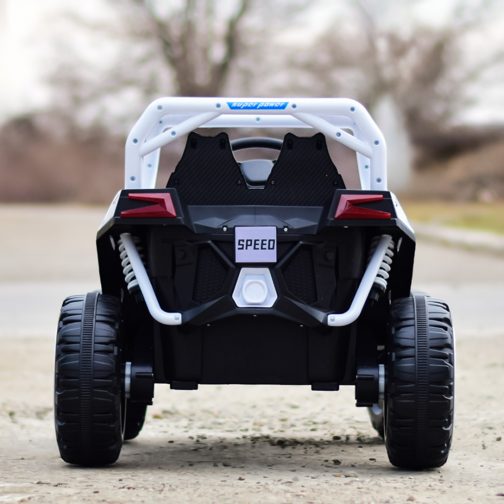 UTV electric pentru copii, Kinderauto RSR, alb [7]