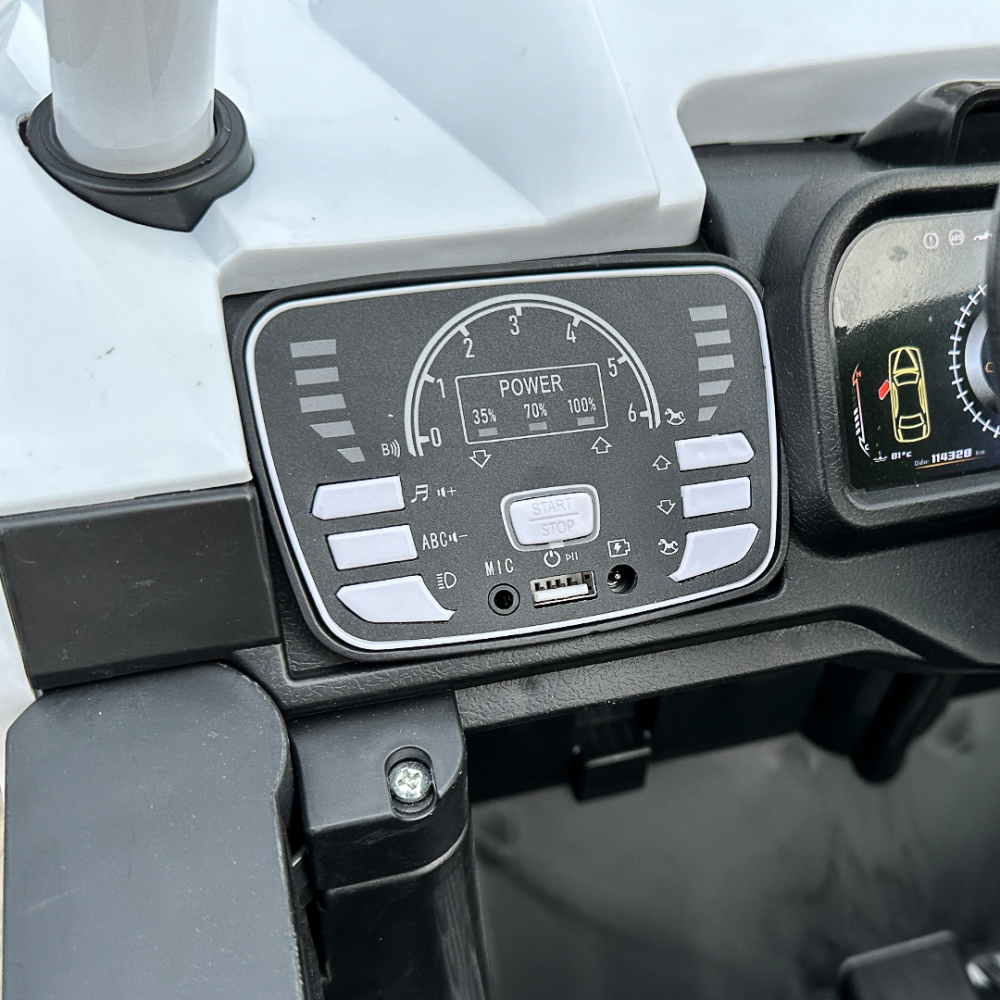 UTV electric pentru copii, Kinderauto RSR, alb [12]